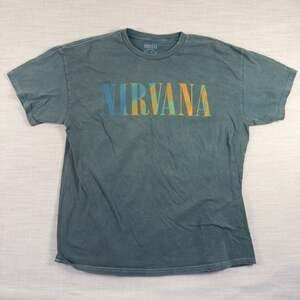 Nirvana Graphic T-Shirt Men's size XL Green